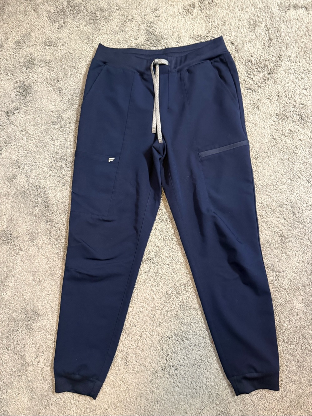 Fabletics scrub pants. Navy blue/size small. Mid-rise.
